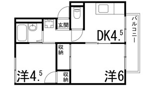 第2野里ハイツの物件間取画像